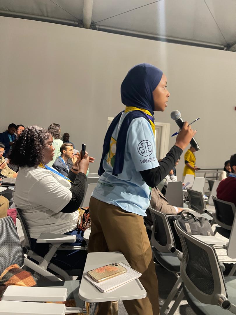 wagggsworld's tweet photo. At #COP29Baku, our young leaders are advocating for unprecedented policy outcomes to create a sustainable future for all🌿🌍
We need to #BringInTheGirls to gain from their energy and innovative ideas to drive more ambition in the climate agenda.
#ClimateAction #GLACCinAction https://t.co/N5Pq0HrbOE