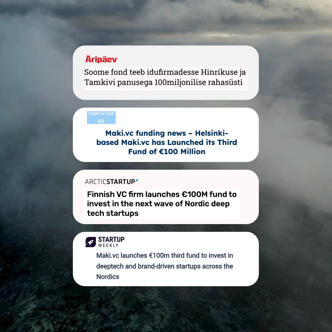 MakiVentures's tweet photo. We're deeply moved by the incredible support and well wishes that have poured in this week as we announced our new €100M fund. 💙

Always keep running. 

❤️ : The https://t.co/O6FRtBwvwF Team https://t.co/JFfjDRQVgk