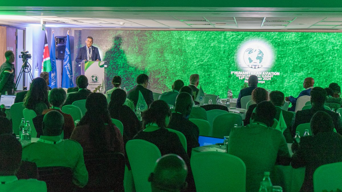 WFP_UNHAS's tweet photo. We kick off the 3rd edition of the Humanitarian Aviation Environmental Summit ✈️🌱 in #Nairobi with key stakeholders in the aviation industry. 

We will discuss &amp; explore ways to make humanitarian aviation sustainable especially through technological advancements

#HAES
#UNHAS20 https://t.co/z2wcpSn13j