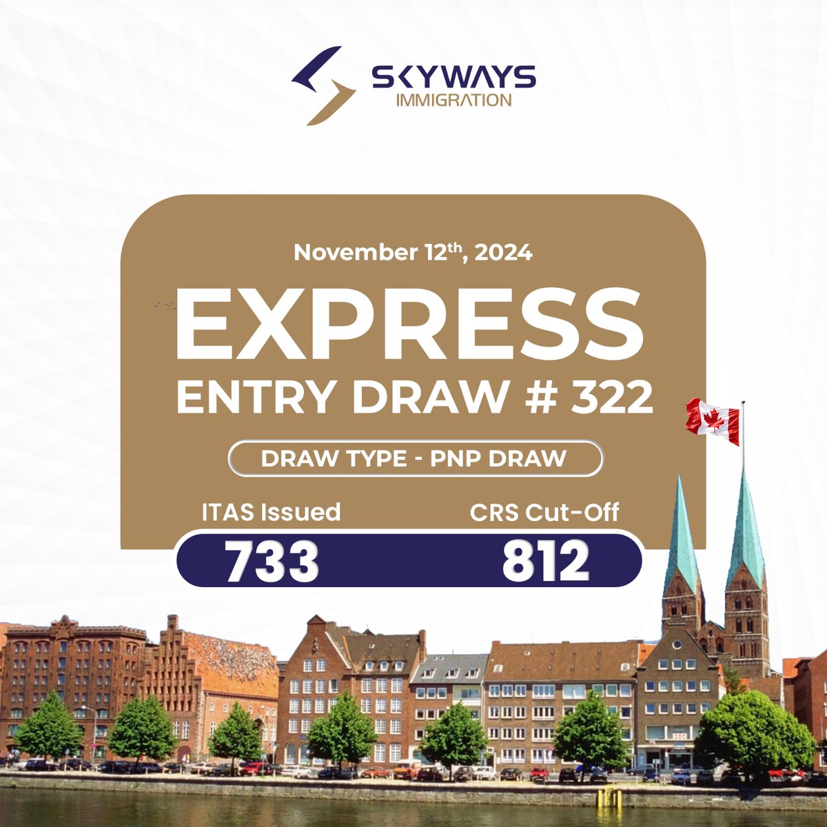 Skywaysuae's tweet photo. 🇨🇦 𝐄𝐱𝐩𝐫𝐞𝐬𝐬 𝐄𝐧𝐭𝐫𝐲 𝐝𝐫𝐚𝐰 #𝟑𝟐𝟐 🇨🇦
In the latest Express Entry draw brings exciting news for skilled workers aiming to make Canada their home! With 733 invitations issued, now is a great time to explore your eligibility and secure your spot in the Express Entry pool https://t.co/d3PASnuYo8