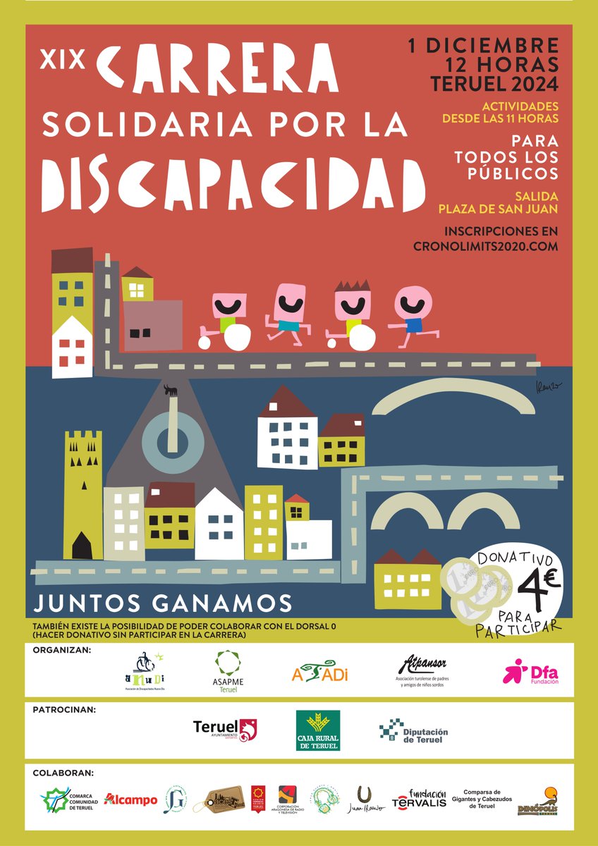 Infórmate sobre la XIX Carrera Solidaria por la Discapacidad en #LecturaFácil 👇
plenainclusionaragon.com/noticias/la-xi…