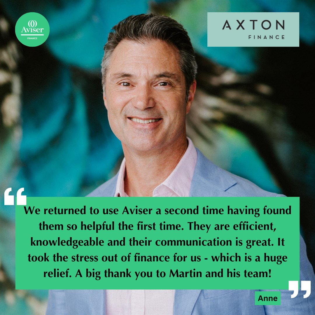 TRUSTED SERVICE: We’re proud to have built so many lasting relationships with satisfied clients like Anne. Now, as part of AXTON Finance, Martin and the team will continue to provide personalised finance solutions for your ongoing prosperity.