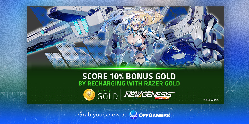 offgamers's tweet photo. Get a 10% Bonus Gold rebate with no minimum spend required when you recharge with #RazerGoldMY ๐ฐ
The rebate is capped at RM8.70 per Razer ID, so donโt miss out on this fantastic deal!
Shop now: https://t.co/2dV1UlemFz
#OffGamers #Razer #RazerGold #PhantasyStar #promo https://t.co/XlLDhryk1w