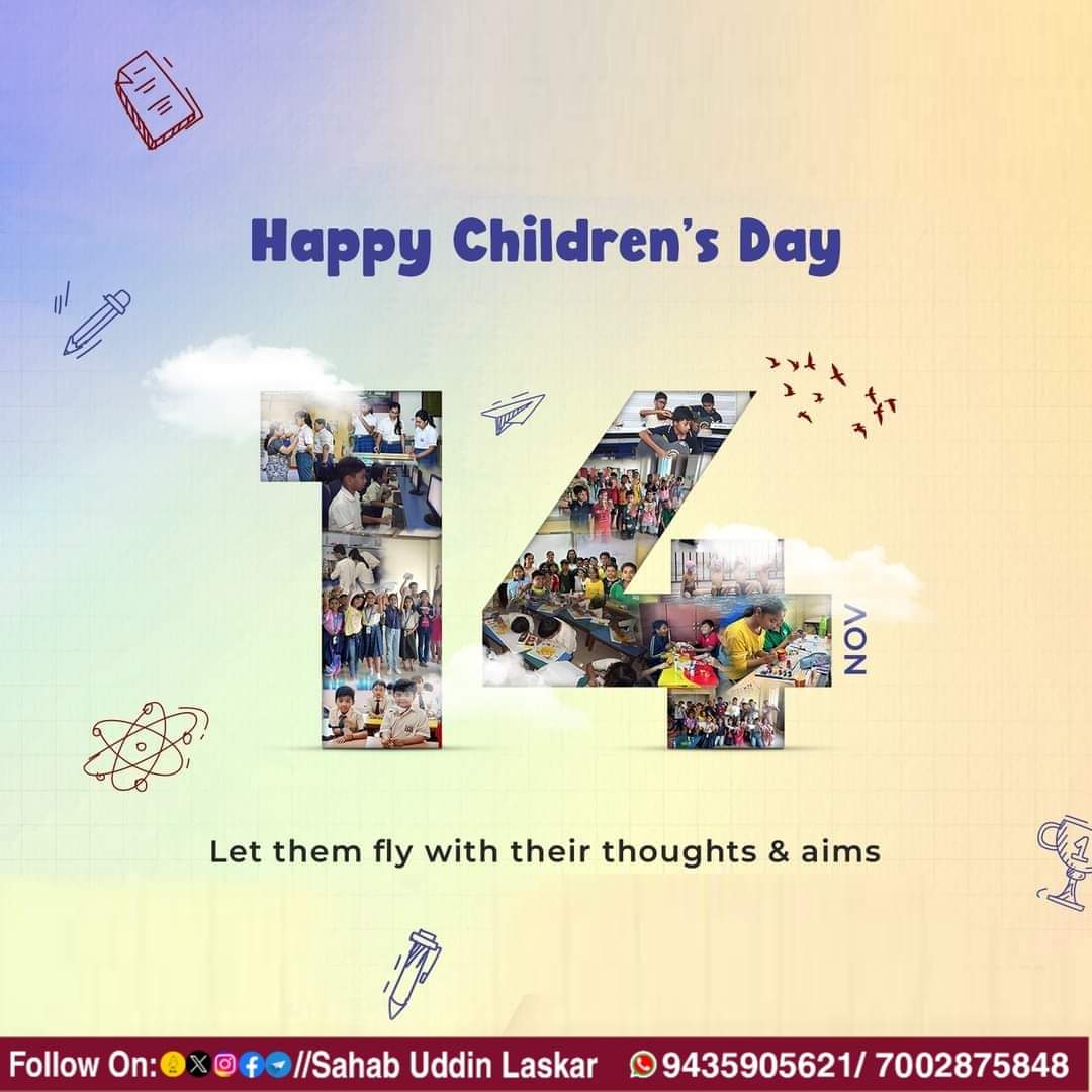 #HappyChildren'sDay to the future leaders, artists, scientists, and dreamers. Your potential is limitless, and your dreams are the universe waiting to unfold. 🚀🎨
#children #childrensday #ChildrensDay2023 #childhoodmemories #childrensdaycelebration #kidsday