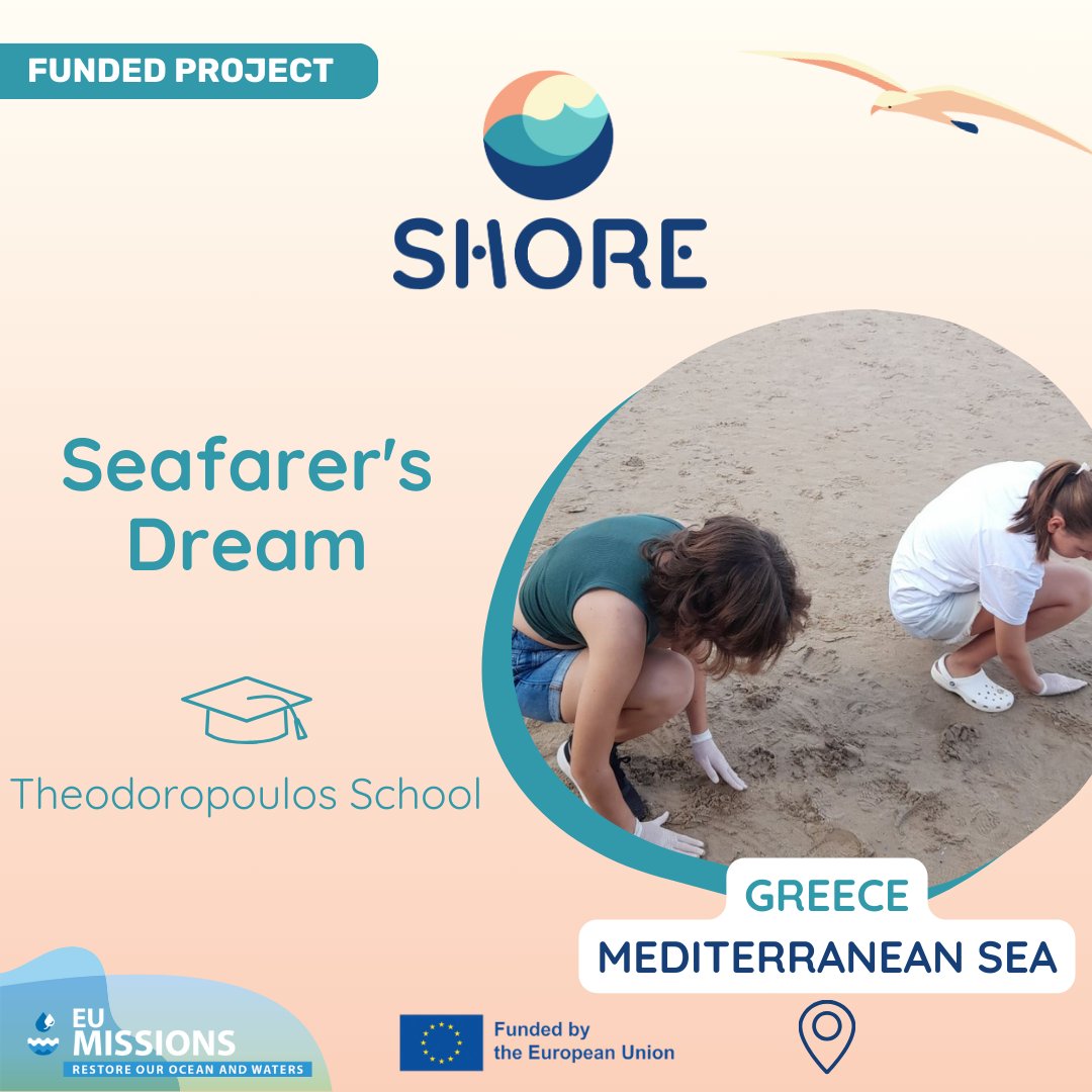 shore_community's tweet photo. In Greece, the project “Seafarer’s Dream: Discovering and protecting our marine natural wealth using ICT” was developed by Theodoropoulos Schools 

Students will create an electronic platform to collect solid floating waste from the sea using a water pump!  🤖
#SHORECommunity https://t.co/QMiJXJcziI