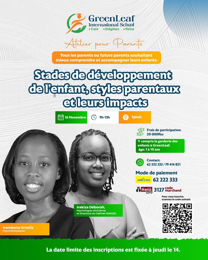 OrnellaIrambona's tweet photo. 🧠 En tant que parents, comprendre les stades de développement de l’enfant et les styles parentaux peut transformer l’avenir de nos enfants ! Rejoignez l'atelier ce samedi pour explorer ensemble comment nos choix éducatifs façonnent leur avenir.
@IrakizaDeborah
 #Psychologie https://t.co/KRF2A5s7Ig