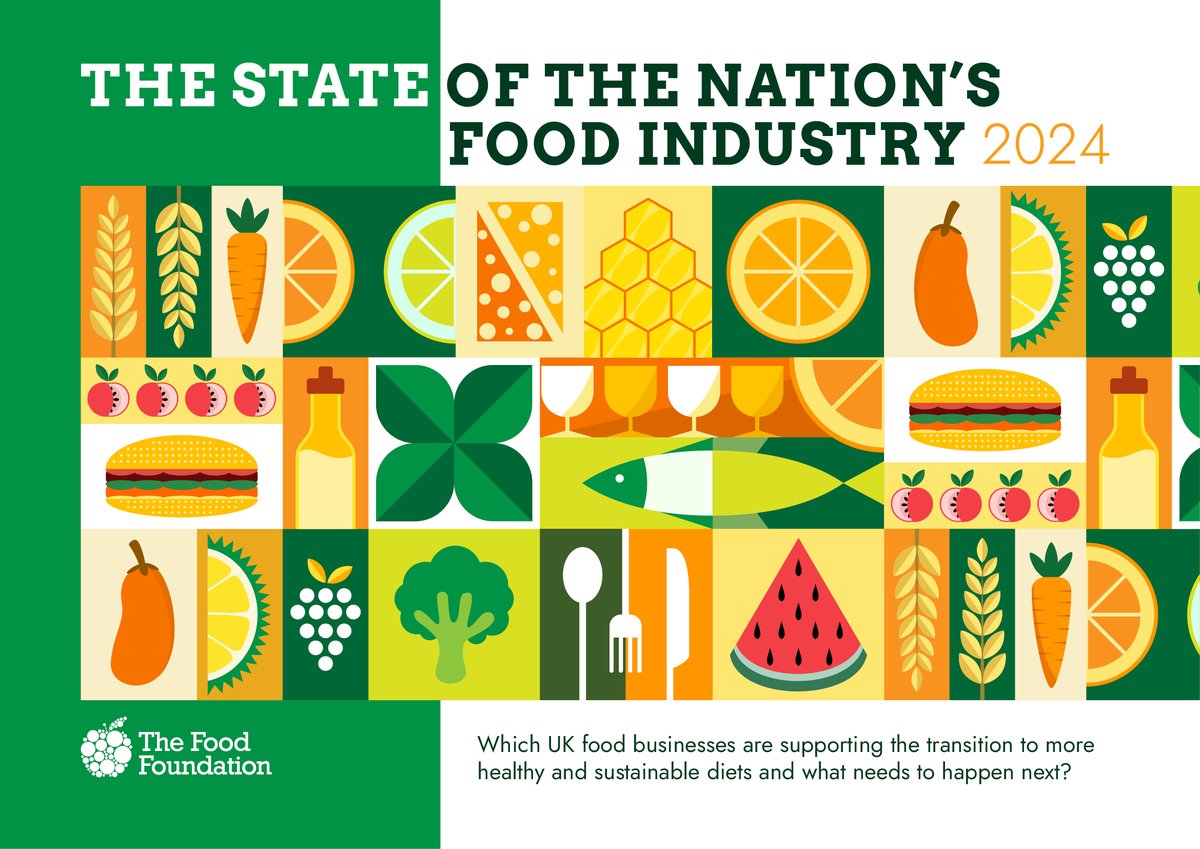 The Food Foundation (@food_foundation) on Twitter photo ๐ We've just launched our 2024 State of the Nation's Food Industry report!
It looks at how 36 major UK food businesses are performing when it comes to supporting #health and #sustainability
The results: โก๏ธ bit.ly/40HBKbQ
<a href="/DoctorChrisVT/">Chris van Tulleken ๐ณ๏ธโ๐</a> #WorldDiabetesDay2024 #climate ๐ We've just launched our 2024 State of the Nation's Food Industry report!
It looks at how 36 major UK food businesses are performing when it comes to supporting #health and #sustainability
The results: โก๏ธ bit.ly/40HBKbQ
<a href="/DoctorChrisVT/">Chris van Tulleken ๐ณ๏ธโ๐</a> #WorldDiabetesDay2024 #climate