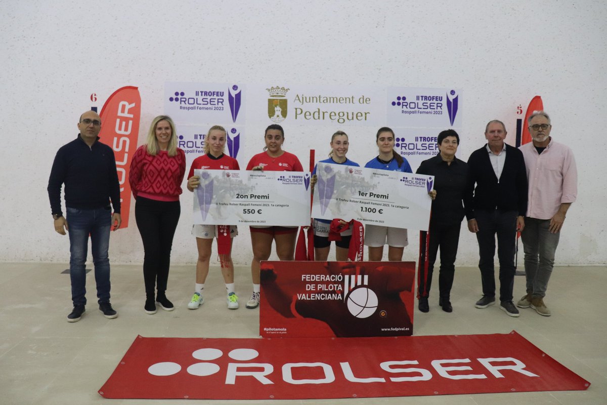 PROFESSIONALS 🔵 <a href="/ROLSEROFICIAL/">ROLSER, S.A.</a> destina el seu patrocini del III Trofeu de raspall femení a afectats per la DANA.

L'empresa de Pedreguer manté el seu compromís amb el nostre esport per a futures edicions.

👉 fedpival.es/val/noticia/ro…

#moulapilota