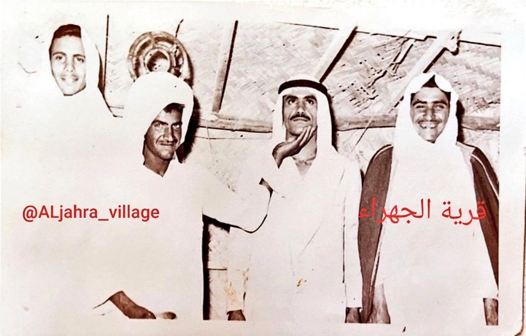 ALjahra_village's tweet photo. التقطت هذه الصورة النادرة  بالخمسينات في #قرية_الجهرة
وتجمع من اليمين :
*ناصر علي العريفان 
*مكي مطر الغباري
*فهد الزبيده
*عبدالله سليمان العريفان
- يرحم الله من توفّي منهم
ويبارك بعمر الباقي - 
الإهداء من الأخ العزيز 
زيد خالد العريفان
#الجهراء 
#الكويت 🇰🇼 https://t.co/XPLn5tTsOt