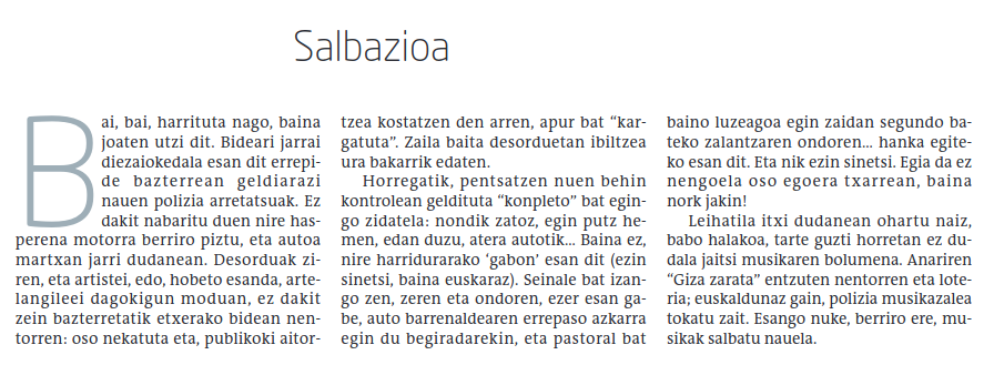 Gaurko #Moraurena irakurtzen 2 gauza pentsatu ditut:
1: Kotxerako @anarirena'ren disko bat behar dut.
2: Aitorpen publiko horren berri ukango al du gure txapelgorriak? 😱

«Salbazioa», <a href="/iamorau/">Morau</a>'k idatzia.