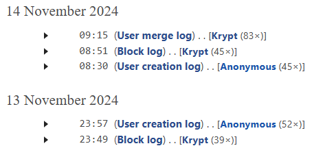 Since yesterday we are under heavy attack from spammers. 
I have gradually adjusted our countermeasures and it's been over for an hour now. (Let's see...)
Performance or user experience of the ELFpedia have not been affected.