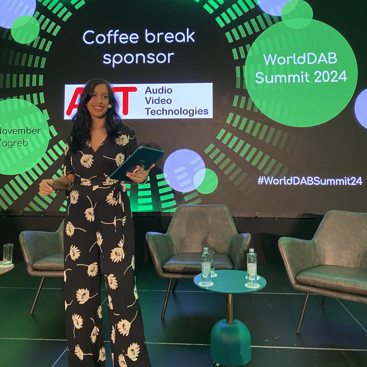 The stage is set! I’m proud to host the <a href="/WorldDAB/">WorldDAB</a> Summit 2024 today, here in Zagreb, Croatia. Incredible line-up international leaders, visionaries and policymakers sharing their digital broadcasting strategies and insights.

#WorldDABsummit24