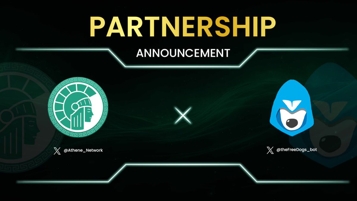 🍀 Athene Network Partners with FreeDogs

😮 FreeDogs is here, bringing its 9.5M+ users and exciting DOGS token to the blockchain scene!

$DOGS - Igniting Telegram with decentralized trading and fun!

🤝 This partnership (x.com/theFreeDogs_bot) will fuel growth for both