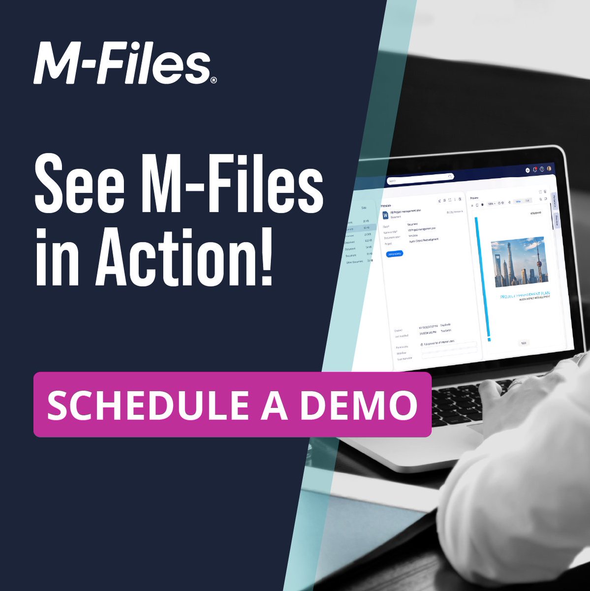 ClarityCI's tweet image. Learn how M-Files is helping companies solve the #KnowledgeWorkChallenge and experience up to a 294% ROI. Schedule a demo: stwb.co/ezrcpes
#KnowledgeWorkAutomation #KnowledgeWorkers #InformationManagement #DocumentManagement