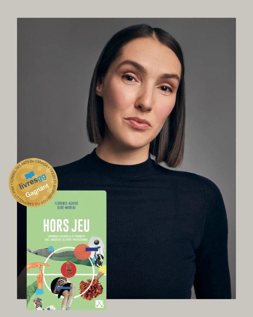 Remue-ménage (@remue_menage) on Twitter photo Joie ! C'est le mot juste. Florence-Agathe Dubé-Moreau remporte le Prix de la Gouverneure générale 2024 dans la catégorie Essai pour son livre HORS JEU. <a href="/Conseilartscan/">Conseil des arts du Canada</a> #LivresGG2024 <a href="/florenmoreau/">Florence-Agathe Dubé</a>
▶️ livresgg.ca/hors-jeu-chron… Joie ! C'est le mot juste. Florence-Agathe Dubé-Moreau remporte le Prix de la Gouverneure générale 2024 dans la catégorie Essai pour son livre HORS JEU. <a href="/Conseilartscan/">Conseil des arts du Canada</a> #LivresGG2024 <a href="/florenmoreau/">Florence-Agathe Dubé</a>
▶️ livresgg.ca/hors-jeu-chron…