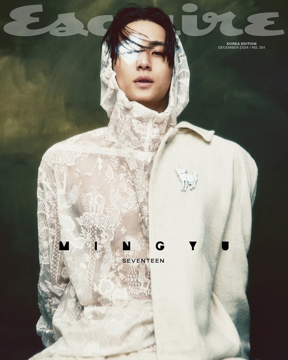 PopBase's tweet image. Mingyu graces the cover of Esquire Korea.