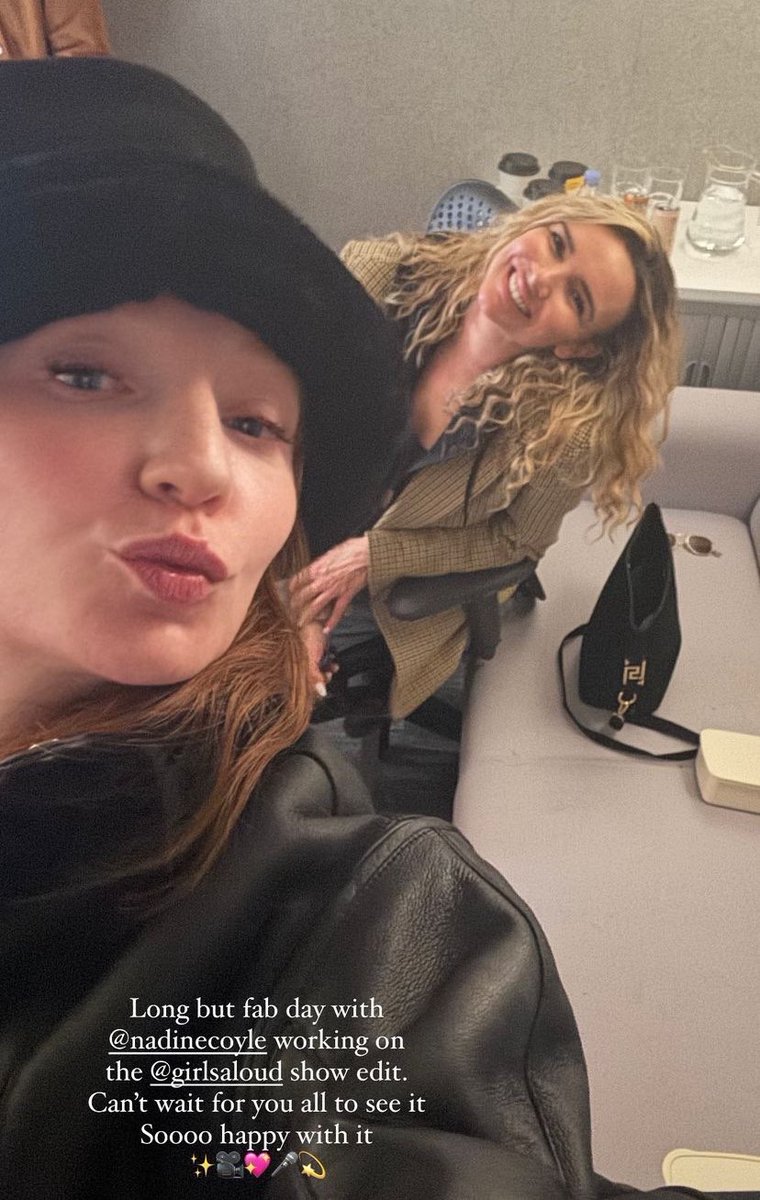 Nicola and Nadine working on The Girls Aloud Show edit for ITV (2024)🩶