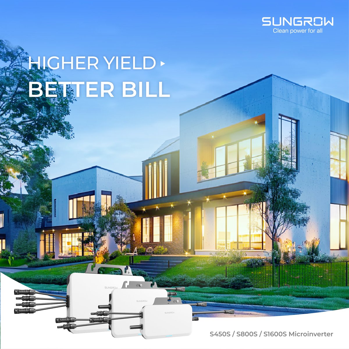 Sungrow_Power's tweet photo. Maximize Your Solar Yield with Our #Microinverters!
🚀Our microinverters start up early at 16V min operating voltage and shut down late to capture every last bit of sunlight. They can also operate at a scorching 60°C without any power loss. https://t.co/OsEfONH3CZ