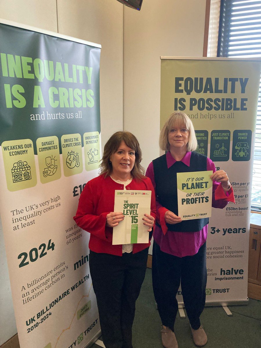 Mary Kelly Foy MP (@marykfoy) on Twitter photo I'm grateful to the <a href="/equalitytrust/">The Equality Trust @equalitytrust.bsky.social</a> for their event yesterday on the Spirit Level at 15.
<a href="/ProfKEPickett/">Kate Pickett</a> and <a href="/ProfRGWilkinson/">Richard G Wilkinson</a>'s book changed the debate around inequality, and their recent report is an important intervention ⬇️.
equalitytrust.org.uk/evidence-base/…. I'm grateful to the <a href="/equalitytrust/">The Equality Trust @equalitytrust.bsky.social</a> for their event yesterday on the Spirit Level at 15.
<a href="/ProfKEPickett/">Kate Pickett</a> and <a href="/ProfRGWilkinson/">Richard G Wilkinson</a>'s book changed the debate around inequality, and their recent report is an important intervention ⬇️.
equalitytrust.org.uk/evidence-base/….