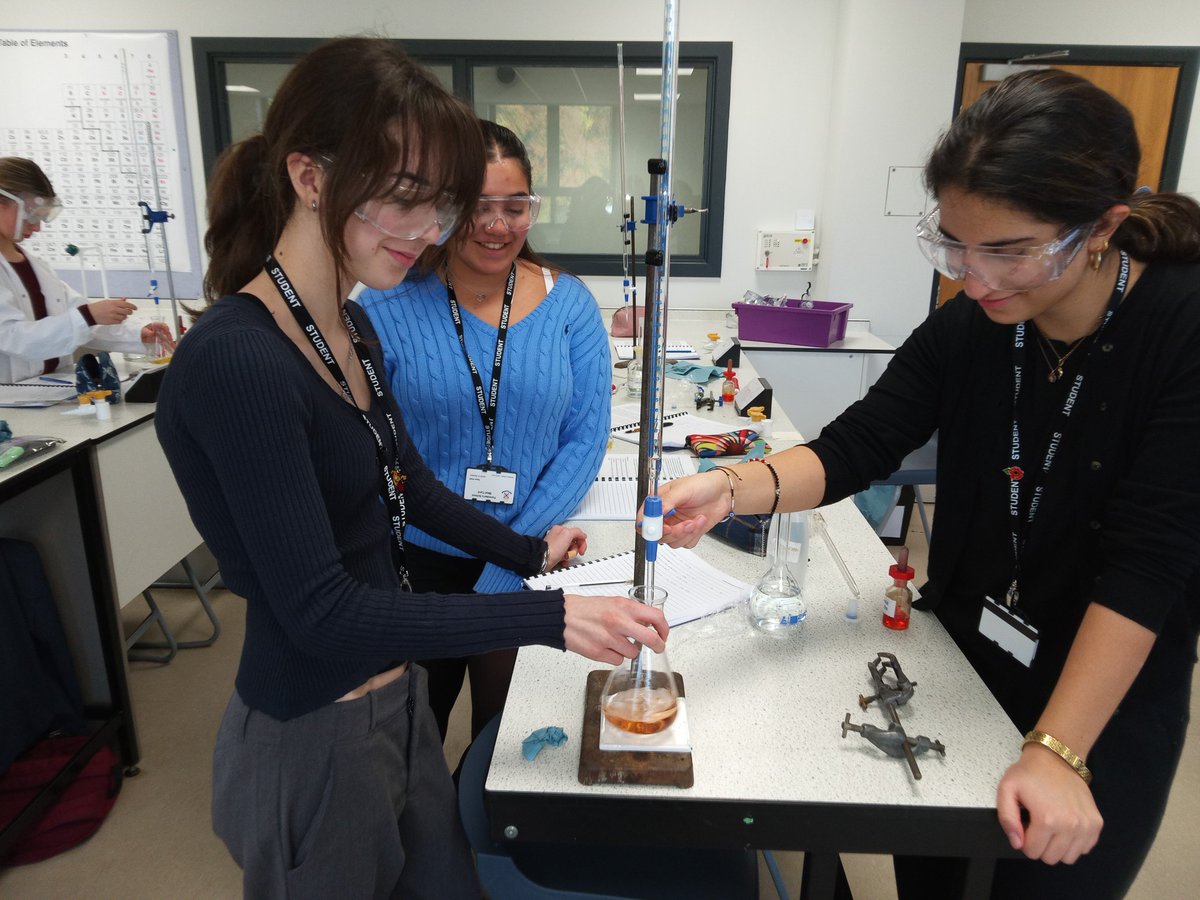 Year 12 enjoyed their first titration