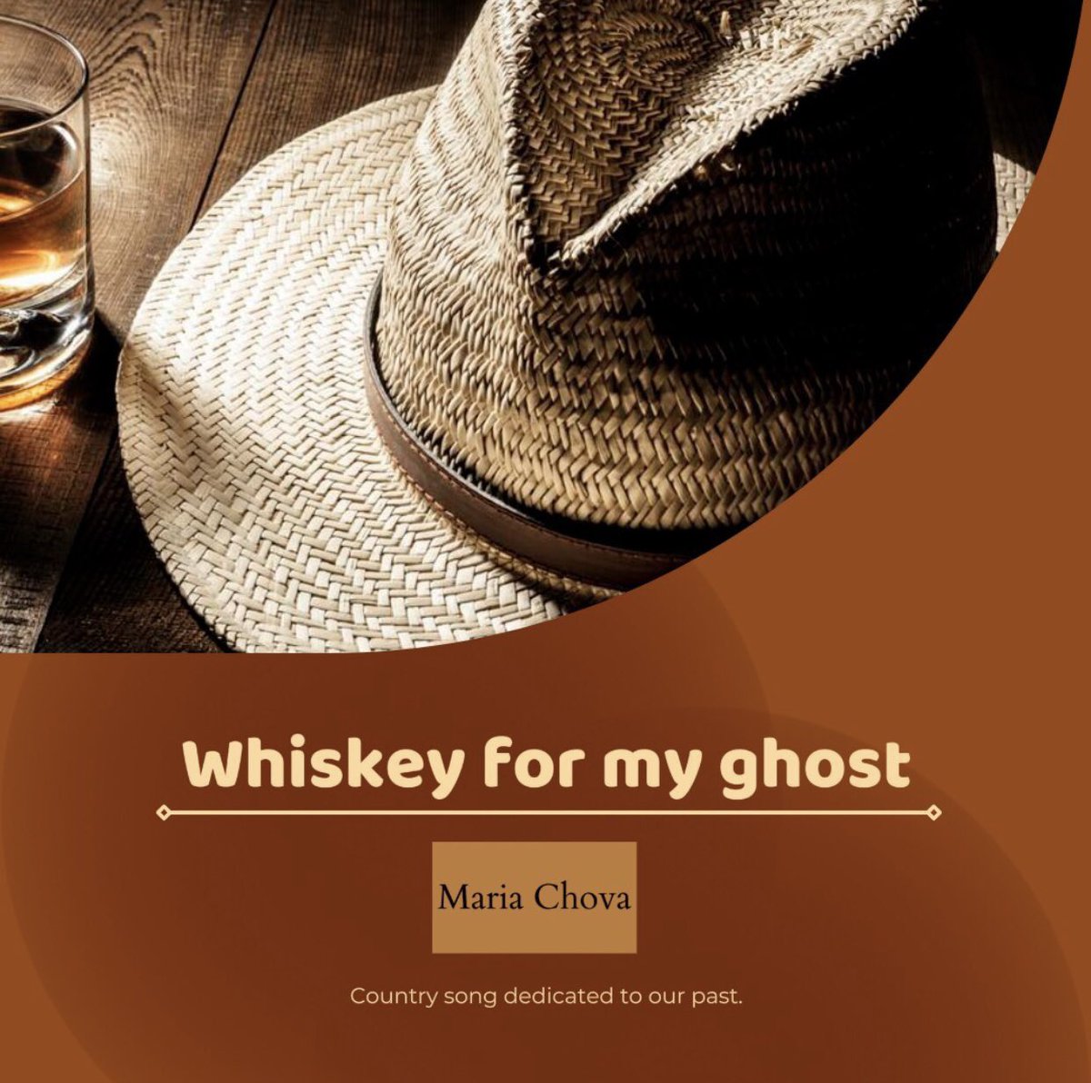 Disponible en todas las plataformas mi primera canción ‘Whiskey for my ghost’.