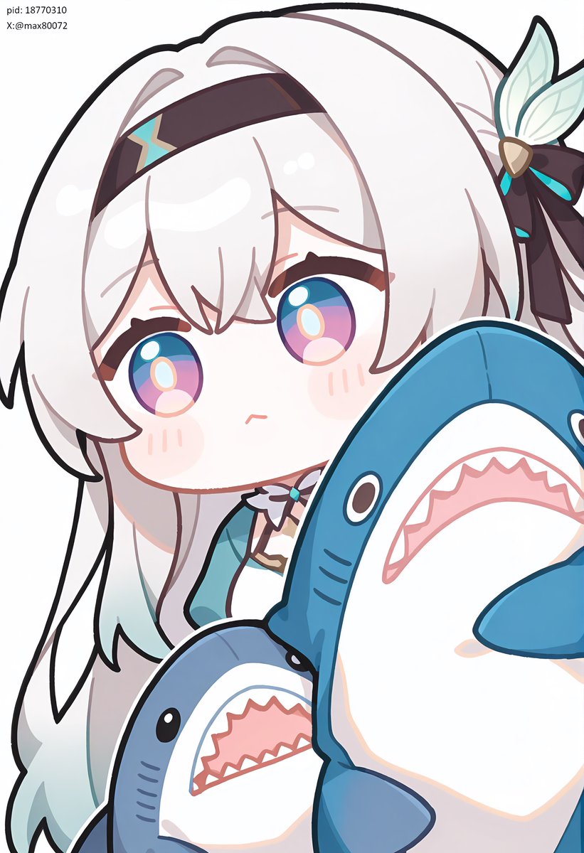 max80072's tweet photo. #流萤 #Firefly #ホタル #HonkaiStarRail📷#崩壊スターレイル📷#AIイラスト #AIart 
noobv1,Q版畫風鯊魚裝 https://t.co/2Br4nBXu1X