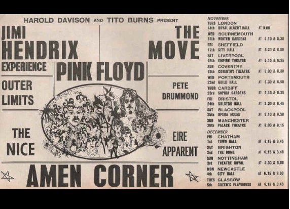 Frances21272855's tweet photo. #14novembre 1967
I #PinkFloyd  iniziano il loro primo tour in UK alla Royal Albert Hall , esibendosi in un tour con The Move, The Nice, Amen Corner e l'artista di punta #JimiHendrix 

 #thepinkfloyd #thepinkfloydlive #pinkfloydlive  #pinkfloydfacts #almanaccomercury https://t.co/dvfV3JdSAh