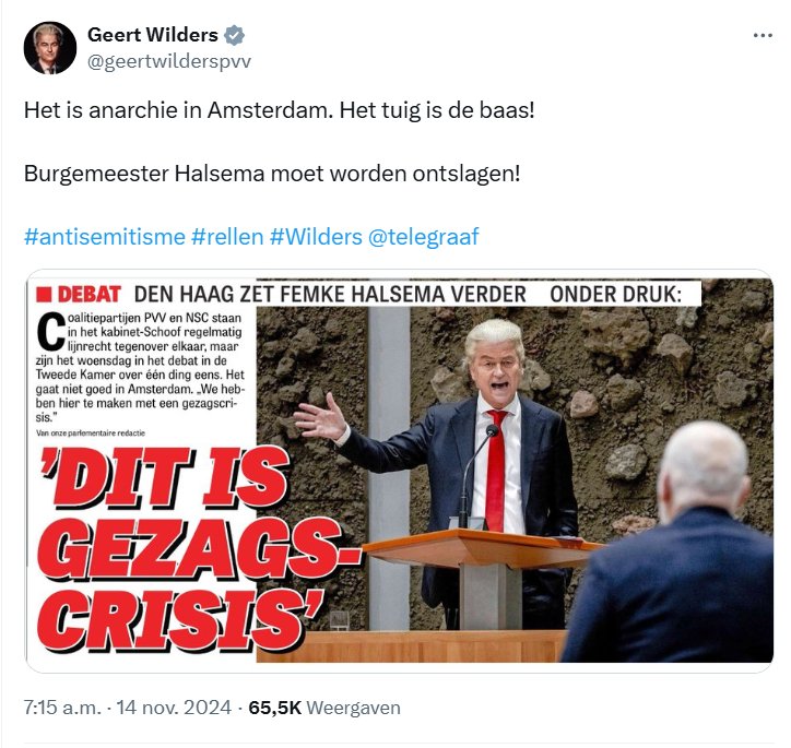 Ik wil m'n land terug. #WegMetWilders

En hier laat ik het bij, genoeg is genoeg.