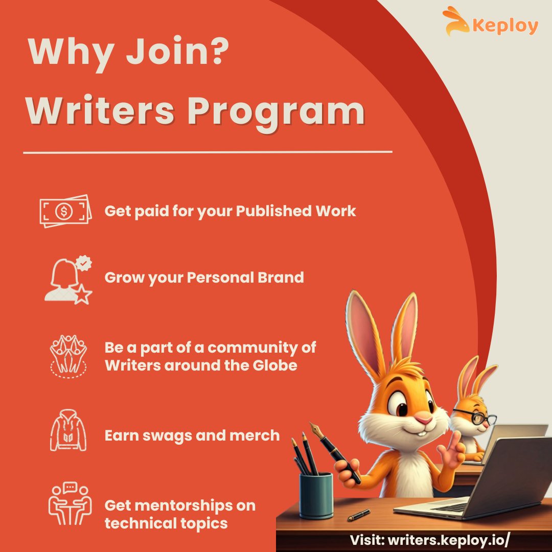 Khushi Trivediπ₯#We're_Hiring (@khushit113) on Twitter photo Hey! I'd like to connect with content #writers (technical) to participate in our open source program focused for writing & publishing content with <a href="/Keployio/">Keploy π°</a>
#technicalwriting #keploy #keploywritersprogram #contentwriting #opensource Hey! I'd like to connect with content #writers (technical) to participate in our open source program focused for writing & publishing content with <a href="/Keployio/">Keploy π°</a>
#technicalwriting #keploy #keploywritersprogram #contentwriting #opensource
