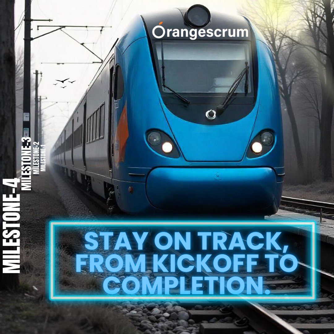 TheOrangescrum's tweet image. Visualize your project journey like a high-speed train—each milestone is a critical stop along the way to completion. With Orangescrum, you stay on track from kickoff to the final goal.
#projectmanagementsoftware #projectmanagement #milestone #softwaretool #projectmanagementtool