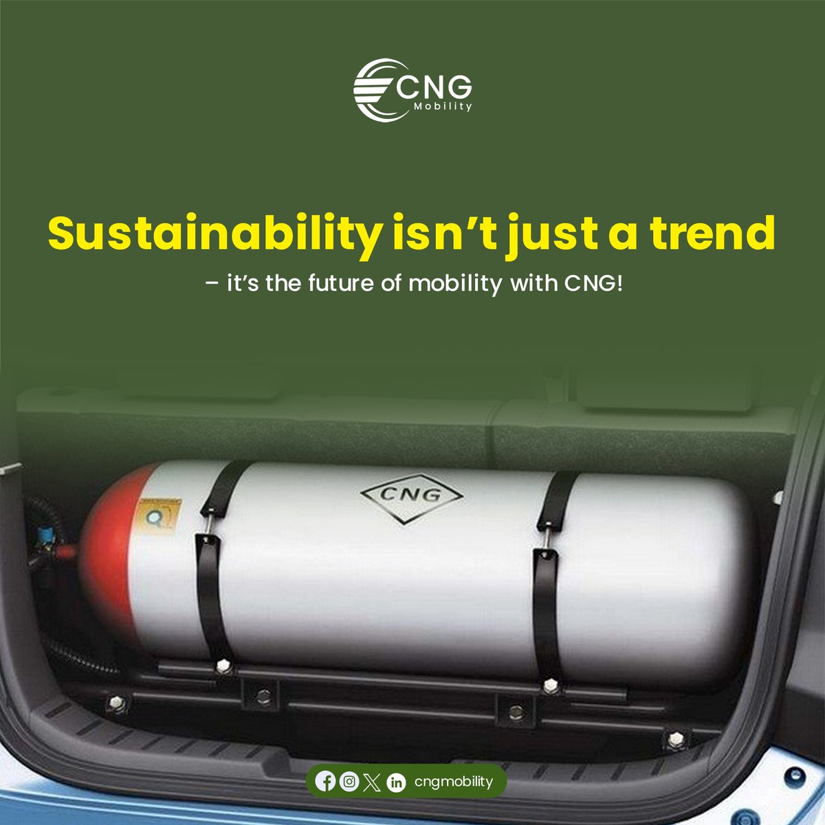 Cngmobility's tweet photo. Sustainability isnβt just a trend β itβs the future of mobility with CNG! πβ¨ Join us in reducing emissions and driving towards a cleaner tomorrow.
#CNGMobility #SustainableFuture #GreenEnergy #DriveClean https://t.co/uIAdcBGiEh