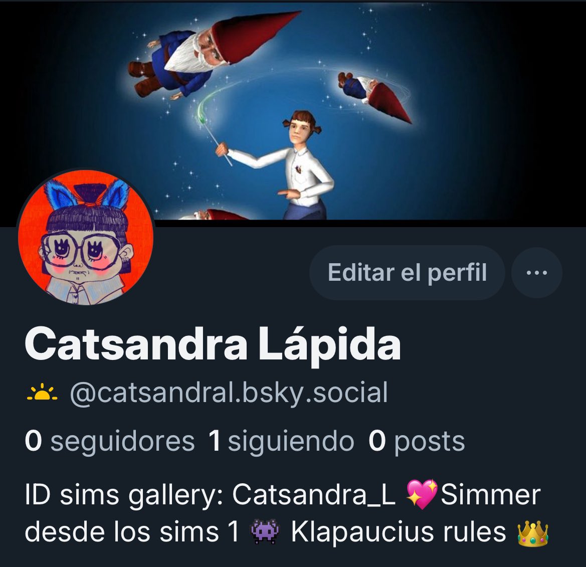 CatsandraL's tweet image. Al final me he creado cuenta en Cielo azul 👀
No me gustaría perder esta comunidad, os dejo aquí mi perfil por si queréis seguirme y poder seguiros 🦋