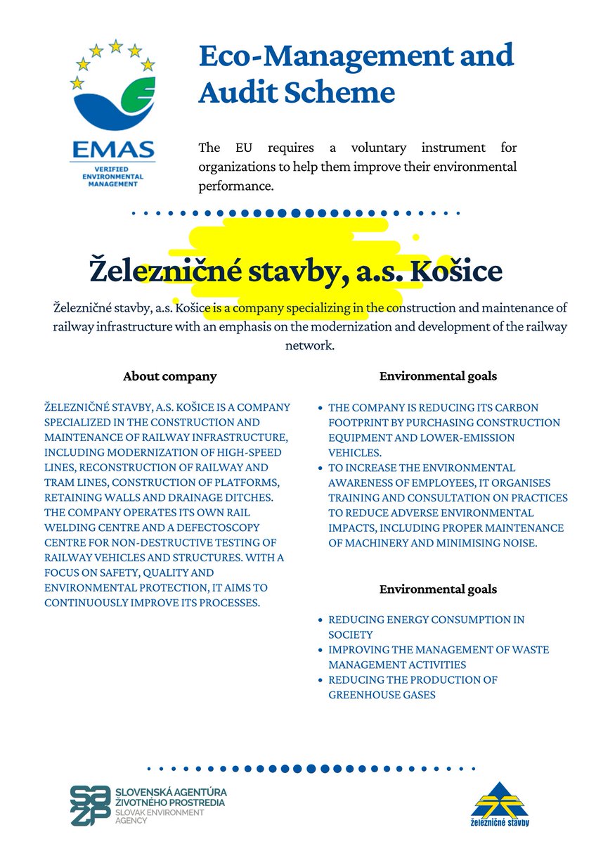 Železničné stavby, a.s. Košice is a company specializing in the construction and maintenance of railway infrastructure with an emphasis on the modernization and development of the railway network.