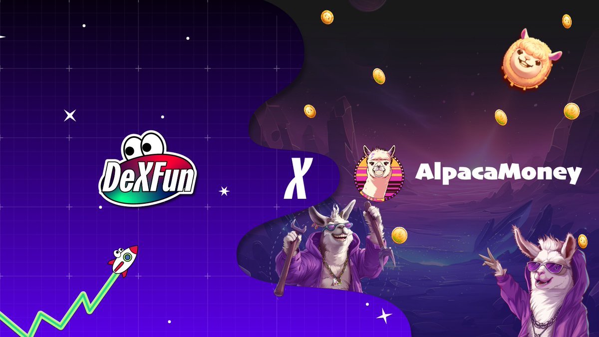 DeXFun_Official's tweet photo. 🎉 Exciting News! #DeXFun is teaming up with @AlpacaMoneyX. 🚀 AlpacaMoney is a powerful social tool for the #TON ecosystem, acting as an Assets Hub that connects multiple chain assets to TON.
💰 Ready to join the fun? Play and complete simple tasks on our mini-game for a chance to earn $FUN points! Don't miss out, join here: https://t.co/FdiGhlFjbw
Let’s make magic happen together! 🌟