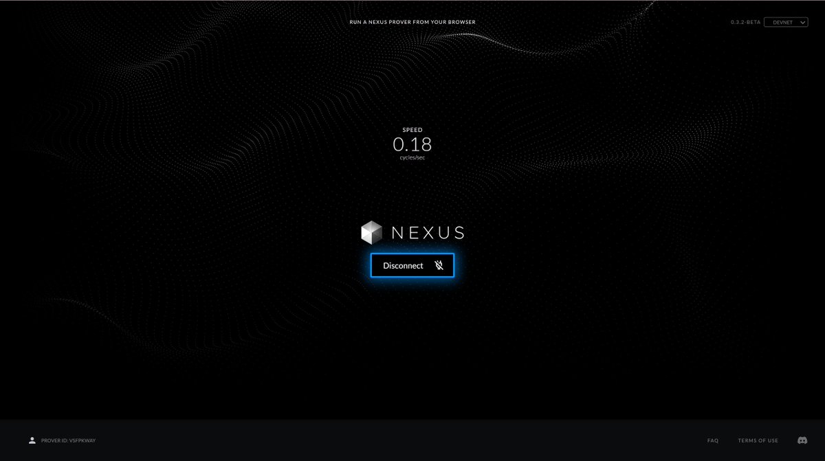 挂机项目16：Nexus Network 🔶官推：@NexusLabsHQ 🔶项目简介： Nexus Network 是 大规模并行化的证明挖矿网络，属于去中心化云计算网络。它是Nexus zkVM 的世界级实例化，旨在以每秒一万亿个