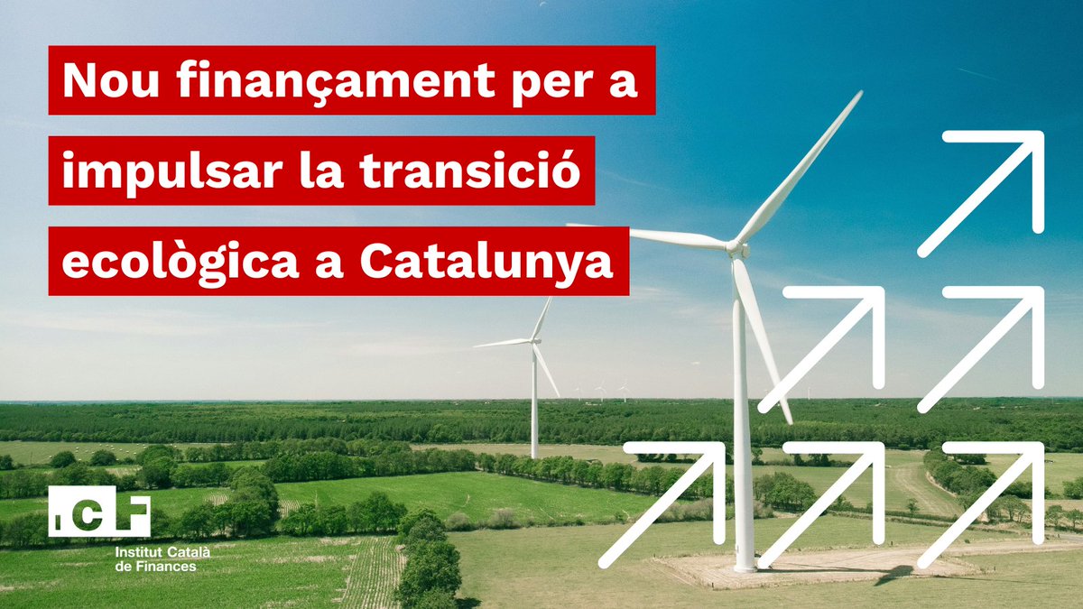 🌍 𝗡𝗼𝘂 𝗳𝗶𝗻𝗮𝗻𝗰̧𝗮𝗺𝗲𝗻𝘁 𝗽𝗲𝗿 𝗮 𝗽𝗿𝗼𝗷𝗲𝗰𝘁𝗲𝘀 𝗱𝗲 𝗱𝗲𝘀𝗰𝗮𝗿𝗯𝗼𝗻𝗶𝘁𝘇𝗮𝗰𝗶𝗼́!

El Departament de @TransicioEco i l'ICF estan treballant en una nova línia de préstecs amb bones condicions per a impulsar l'adaptació i mitigació del canvi climàtic.