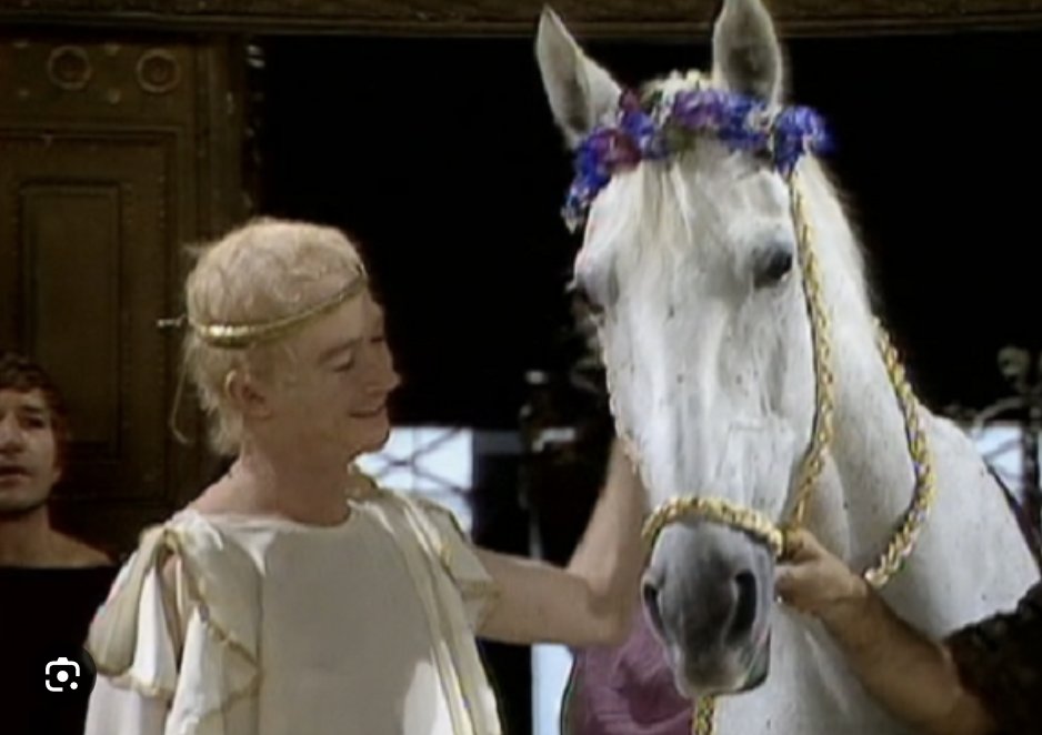mishka63's tweet photo. Ah, the good old days when a crazed emperor could appoint his favorite horse to the senate. (I know this story about Caligula is likely apocryphal, and yet... https://t.co/hymrrP2Xuc