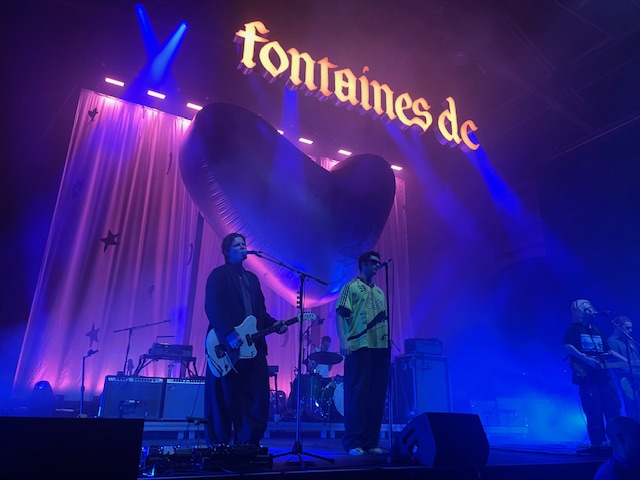 Fontainesdcfc's tweet photo. 💚💙 Fontaines D.C in Cologne at the E-Werk venue on 12th Nov 2024. 
Anyone video the start of 'Boys in the Better Land' when Grian gave Rach a shout out? Trying to find a clip!!  🥰
#livemusic #irishmusic #fontainesdc #ewerk #koln #cologne #boysinthebetterland https://t.co/gP8crqCEsY