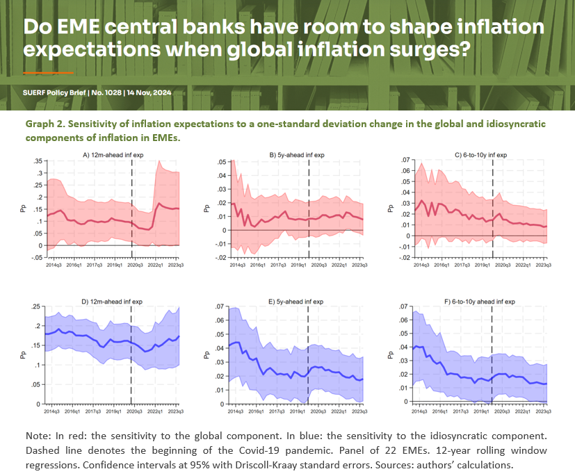 #SUERFpolicybrief “Do EME #centralbanks have room to shape #inflation expectations when global inflation surges?" by <a href="/AnaAguilarArgz/">Ana M Aguilar Argaez</a>, <a href="/Rafael_Guerra4/">Rafael Guerra</a> and Berenice Martinez (<a href="/BIS_org/">Bank for International Settlements</a>)

#emergingmarketeconomies

📄tinyurl.com/25sk85jr