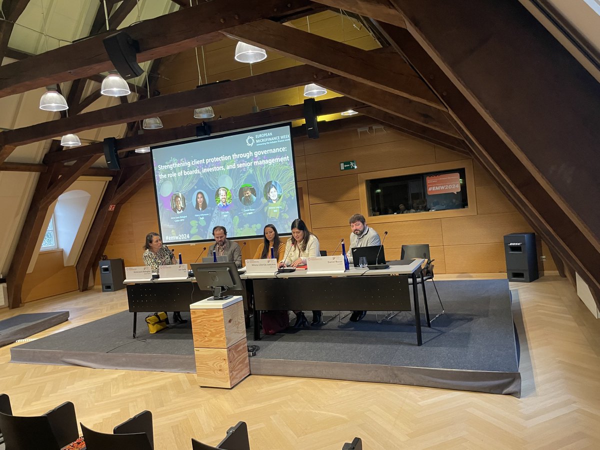 How do boards, senior management &amp; investors ensure that strong #clientprotection practices are integrated &amp; sustained within FSPs? Lively discussion during #EMW2024 at 'Strengthening Client Protection through Governance' with <a href="/CeriseSptf/">Cerise+SPTF</a>, Gojo, <a href="/e_MFP/">No longer active - e-MFP</a> BIO SIDI