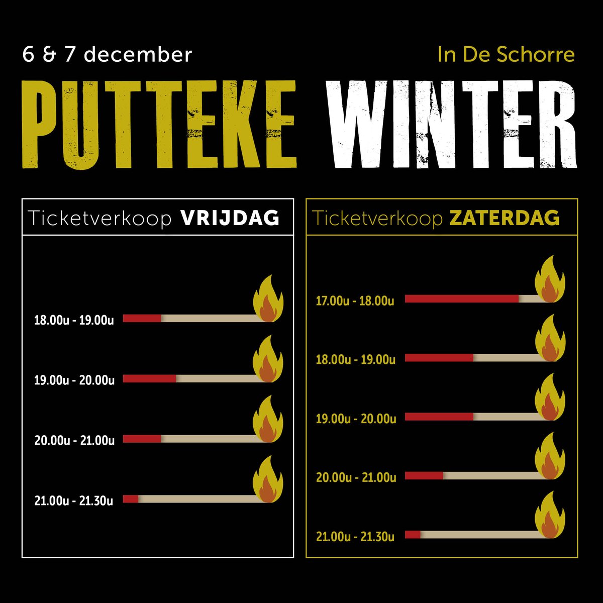 Kom jij graag met jonge kinderen naar Putteke Winter in De Schorre? Aarzel dan niet om je tickets alvast te boeken voor een vroeg starttijdslot. Kinderen t.e.m. 3 jaar mogen gratis deelnemen!  deschorre.be/evenementenkal…