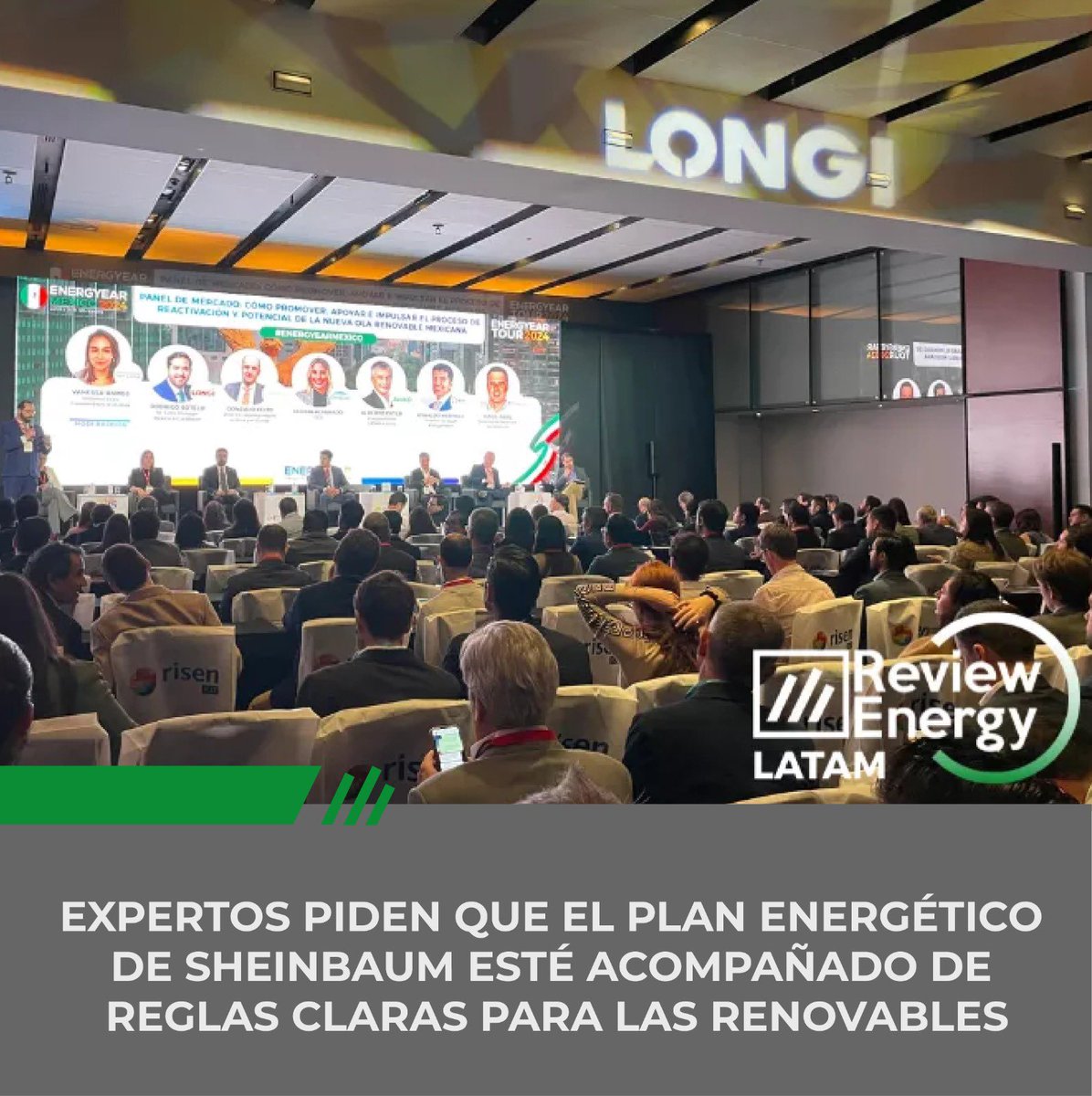 review_energy's tweet image. 📢 Durante la séptima edición de #Energyear México 🇲🇽, expertos coincidieron en que la necesidad de reglas claras, la demanda y la #transmisión, entre otros, serán fundamentales para reavivar la industria #renovable 💚 en el país.
➡️ goo.su/GyWB