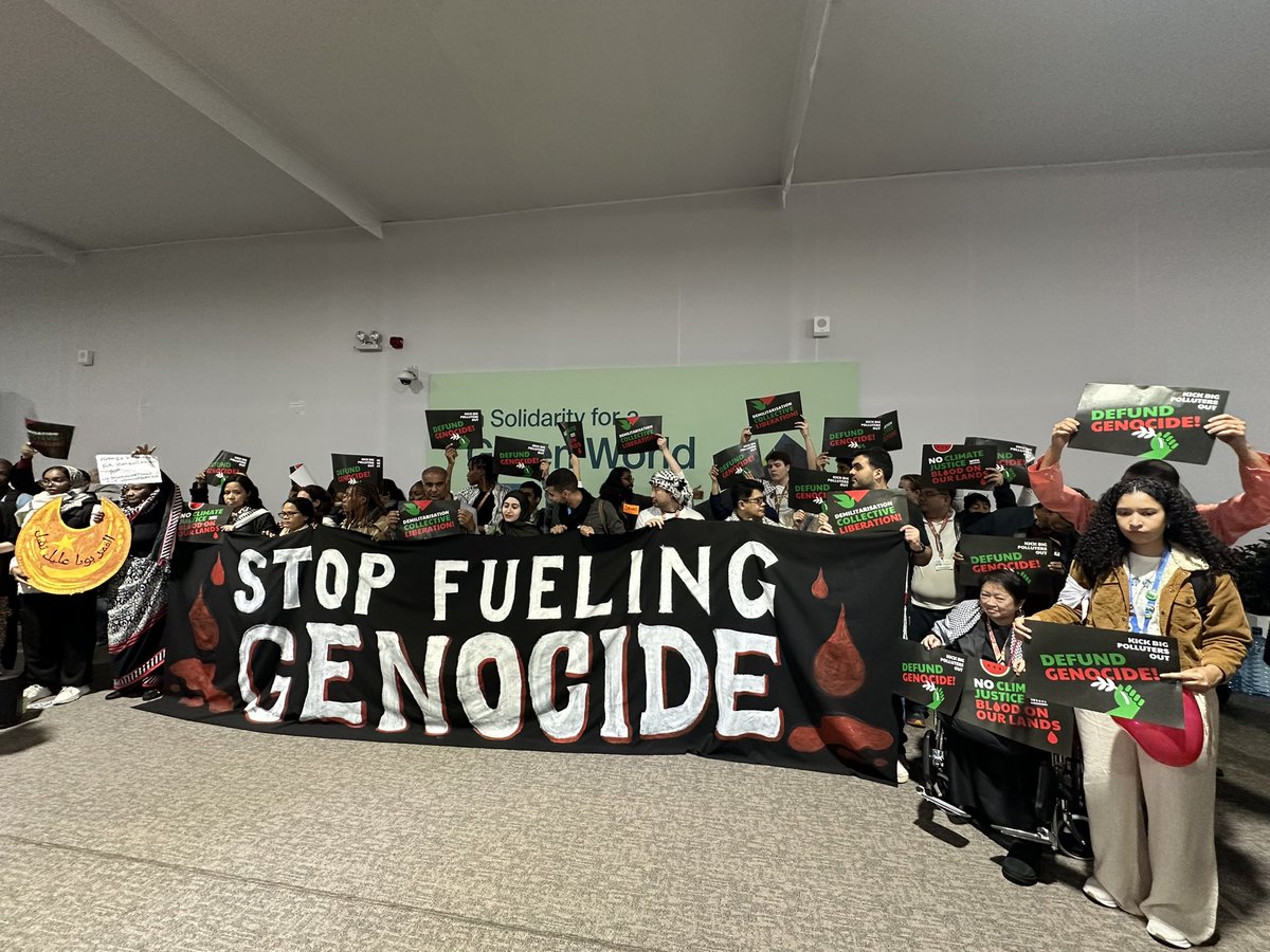 PriceofOil's tweet image. Our message is clear: STOP FUELING GENOCIDE

These are the countries and companies #BehindTheBarrel sending oil to Israel: oilchange.org/publications/b…

#COP29 #DefundGenocide