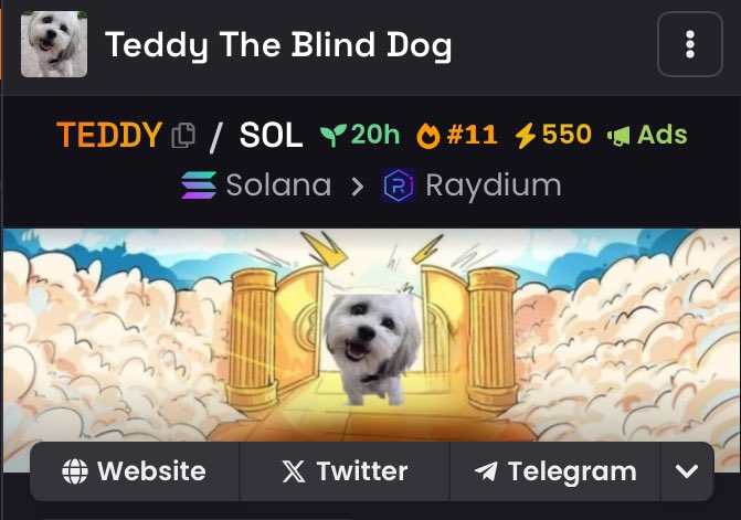The $TEDDY community is on FIRE! 🔥🔥🔥

Trending on <a href="/dexscreener/">DEX Screener</a> 📈

Ads + Boosts paid for by community members! We seek #JusticeForTeddy!! 🤍🙏 

Let’s bring $TEDDY to Valhalla just like they did for $PNUT 🐿️