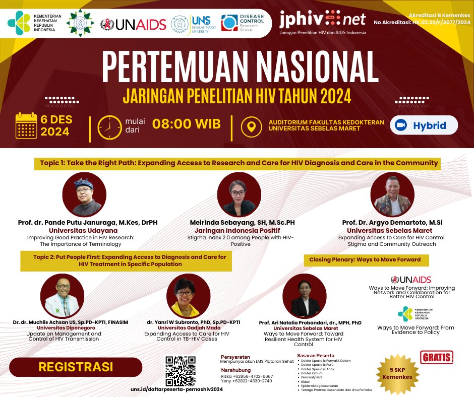 PERNAS JPHIV 2024

Segera daftarkan diri Anda sebagai peserta melalui tautan berikut: uns.id/daftarpeserta-…

Pendaftaran GRATIS 

📆 Jumat, 6 Desember 2024
📍Hybrid