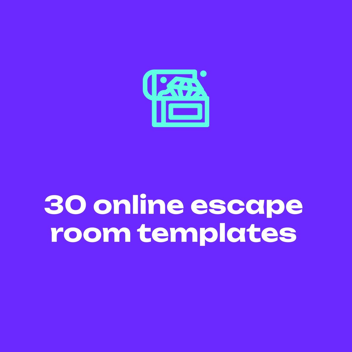 The quickest way to create your own digital game is to use a themed escape room template🤩

🎮The animated graphics and interactive buttons are already set up. The only thing you have to do is add your own questions and answers: genially.com/templates/gami…