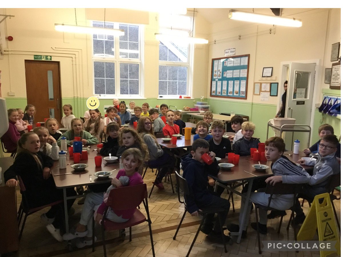 Bore da from Pentre! A few tired faces this morning ready for a full day of activities!