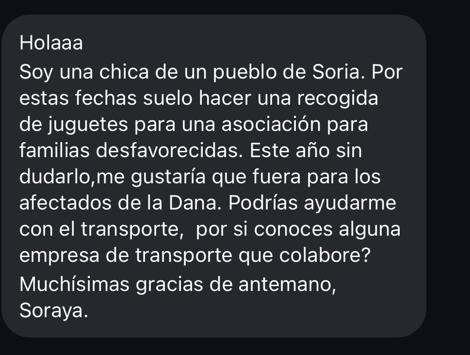 Buscamos transporte para juguetes.