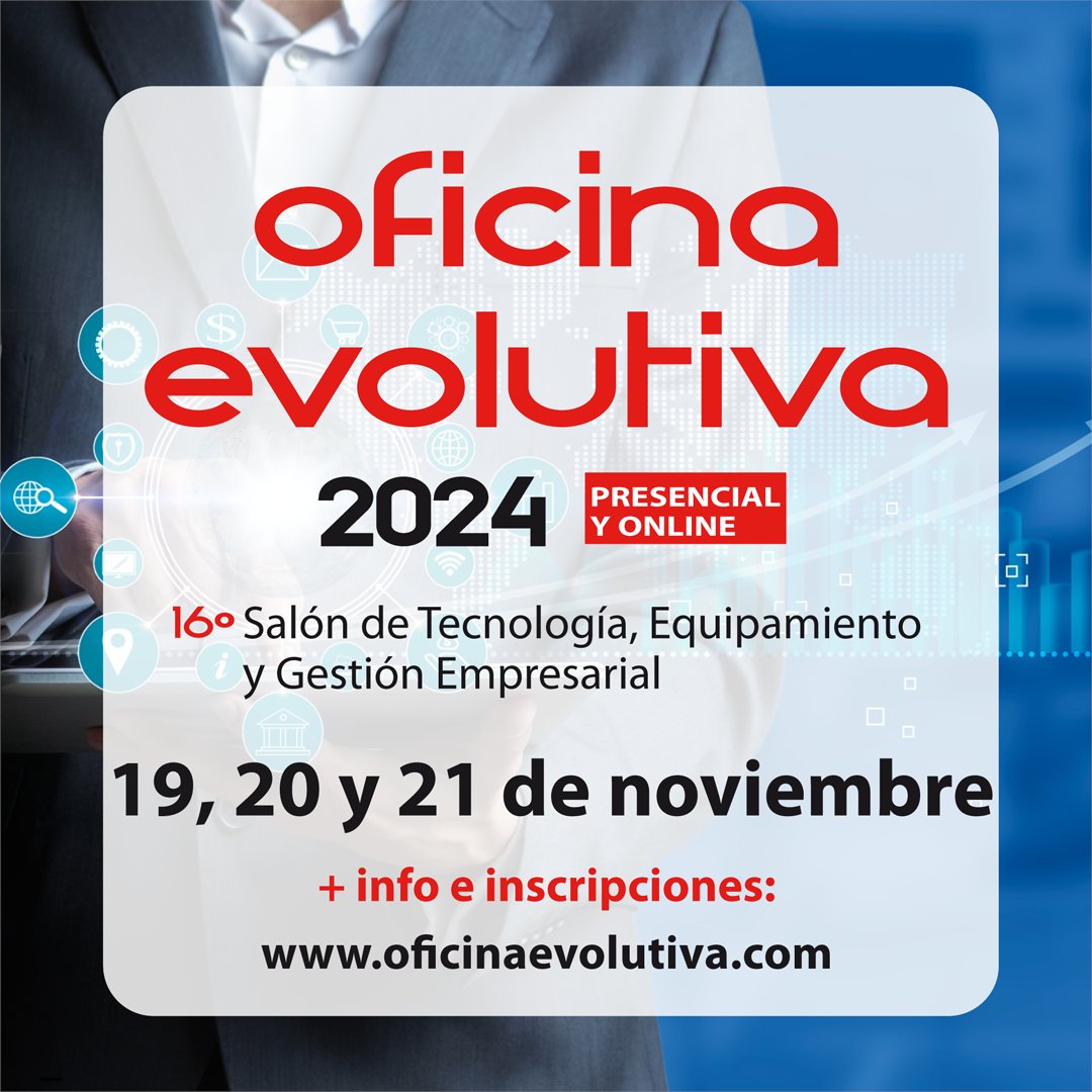 📢 #OficinaEvolutiva24 se celebrará del 19 al 21 de noviembre  

¡Os esperamos en el showroom de <a href="/estilomob/">Estilo Mobiliario</a> para mostraros lo último en tecnología y equipamiento para espacios de trabajo!  

👉Podéis consultar el programa de charlas y talleres en: oficinaevolutiva.com
