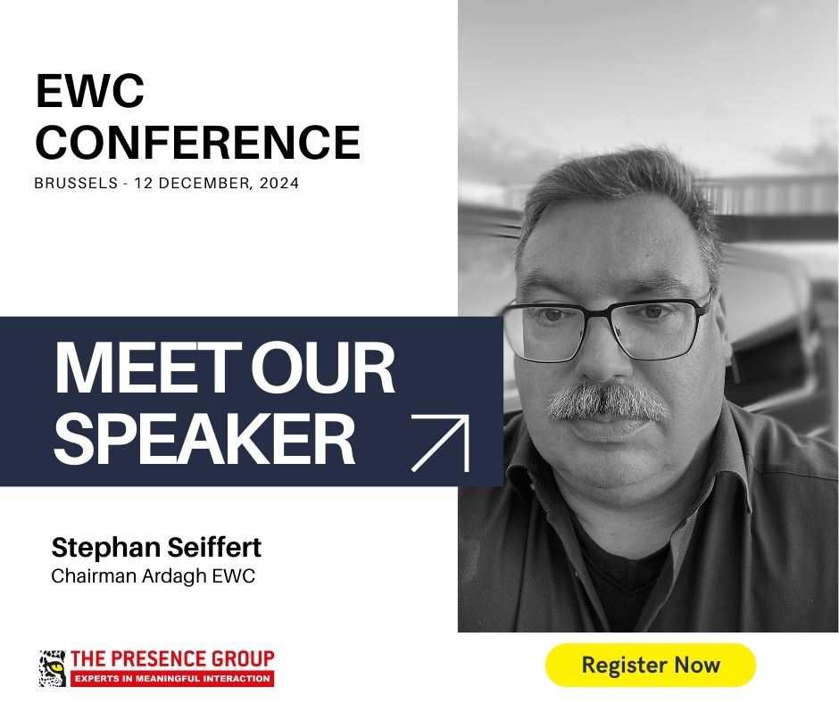 #MeetTheSpeaker: Stephan Seiffert
 
Stephan will lead the session: “Will the new EWC Directive change your EWC? Or are practical agreements more important?”

👉 Register now: presencegroup.eu/en/ewc-confere…
 
#EuropeanWorksCouncil #Conference2024